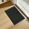thumbnail image 3 of Subrtex Luxury Chenille Bathroom Rug Extra Soft and Absorbent Shaggy Rugs (Black,16"*24"), 3 of 8