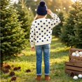 thumbnail image 7 of Grblisyd Girls Polka Dot Sweatshirts Cute Mock Neck Long Sleeve Pullover Tops Fashion Loose Casual Fall Spring Clothing, 7 of 7