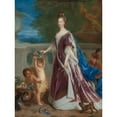 thumbnail image 2 of Jean-François de Troy 19x24 Gold Ornate Framed and Double Matted Museum Art Print Titled - Portrait of Elisabeth-Charlotte De Bavaria, the Princess Palatine, 2 of 4