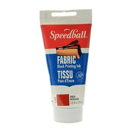 UPC: 0804551872754 | Speedball Block Printing Fabric Ink 2.5 Oz. Red [Pack Of 2]