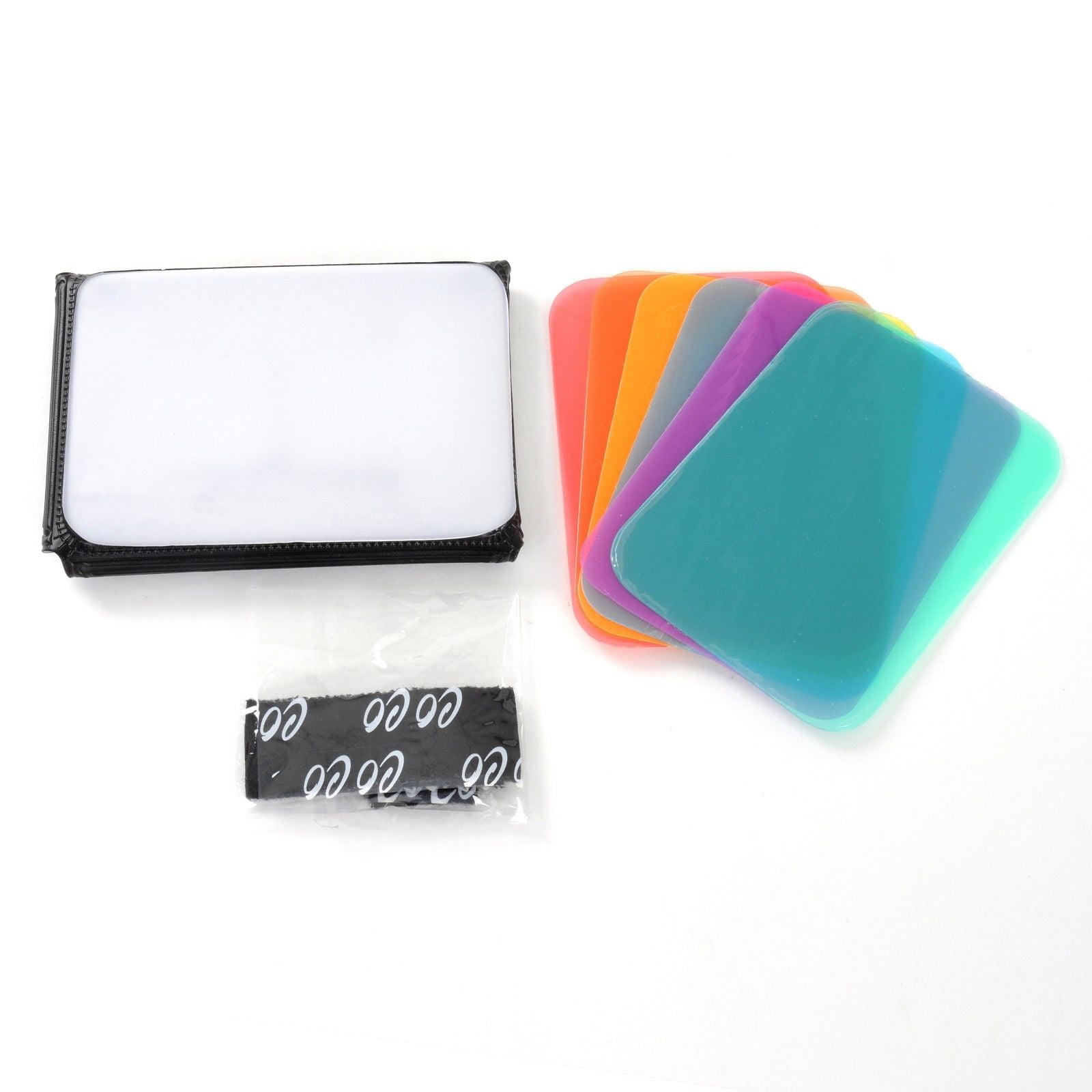 Movo Photo SB16 Universal Mini Softbox Flash Diffuser with 6 Color Gel Kit for External Camera Flashes Size: 9cm X 12cm