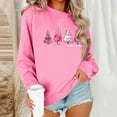 thumbnail image 2 of Women Casual Sweatshirts Christmas Tree Pullover Printed Outfits Snowflake Clothing Festival Shirts Merry Christmas Clothes Fall Trendy Tops Crewneck Garments, 2 of 6