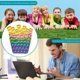 thumbnail image 1 of Silicona Push Bubble Rainbow Color Fidget Toys Autismo Stress Reliever (D) Ehuebsd Para estrenar, 1 of 9
