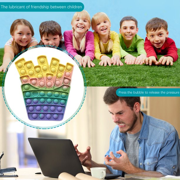Silicona Push Bubble Rainbow Color Fidget Toys Autismo Stress Reliever (D) Ehuebsd Para estrenar
