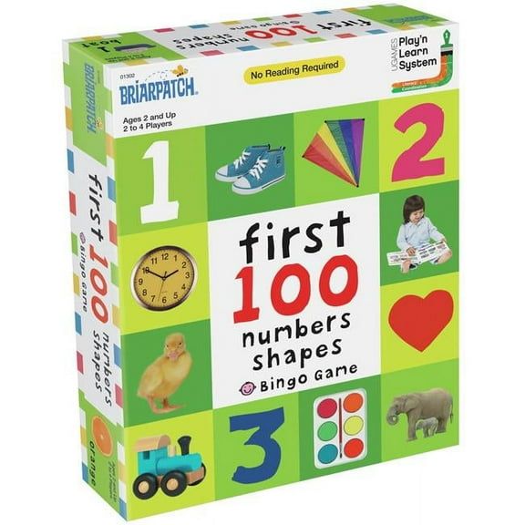 University Games First 100 Numbers Shapes Bingo Game