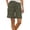 *Army Green, variant on VBVC Women's High Waist Cargo Bermuda Shorts,Button Fly Utility Shorts For Women,Ladies Summer Knee Length Hiking Shorts with Pockets,Gray,S-2XL