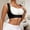 Black, variant on Seamless Shapewear Top Front Closure Back Support Bra Correcting Posture Daily Wear Beige L