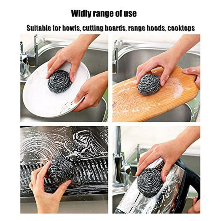 Stainless Steel Cloth Kitchen Cleaning Scouring Pad Sponge Scrubber - China  Scouring Pad and Sponge price
