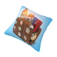 thumbnail image 2 of Rateoe Trip to London Pattern Throw Pillow Cover Premium Pillow Stuffer Sham Square for Decorative Cushion Bed Couch Sofa(Pillow insert not included), 2 of 8