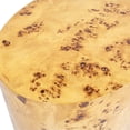 thumbnail image 6 of Nebula 20 inch Accent Oval Pillar Brown Burl Wood Side Table, 6 of 6