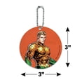 thumbnail image 6 of Aquaman Character Round Luggage ID Tag Card Suitcase Carry-On, 6 of 8
