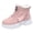 Pink, variant on HEWUQI Winter Boots for Women Snow Boots Warm Hiking High Top Sneakers Waterproof Lightweight Outdoor Shoes Pink Size 6