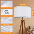 thumbnail image 3 of Lampshade OUTON - Tambor grande para lámparas de pie (40 x 40 x 23 cm), color blanco, 3 of 7