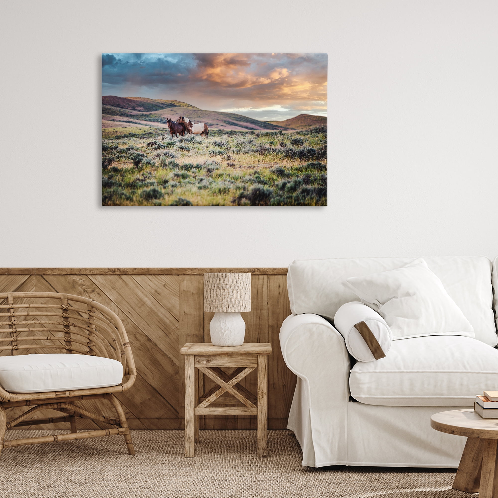 Stupell Industries Stay Close Horses Canvas Wall Art, design by Tim West