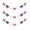 AS SHOWN_064, variant on YZZZJZQL 1PCS 4th of July Patriotic Fabric Bow Star Stripe Bunting for Stair Railing Mantel Wall Independence Day Memorial Day Home Party Hanging Decor Ornament