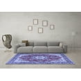 thumbnail image 3 of Ahgly Company Indoor Rectangle Persian Blue Traditional Area Rugs, 8' x 10', 3 of 4