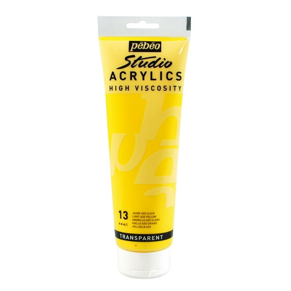 Pebeo Studio Acrylic, 250ml, Light Azo Yellow