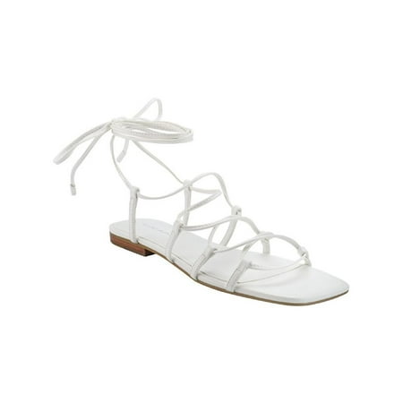 

Marc Fisher Womens Calivia Faux Leather Ankle Strap Gladiator Sandals