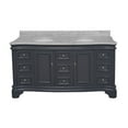 thumbnail image 4 of Katherine 72" Double Bathroom Vanity with Marine Gray Cabinet and Carrara Marble Top, 4 of 6
