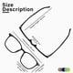 thumbnail image 5 of Gafas con bloqueo de luz azul FONHCOO TR90, montura moderna, 5 of 7