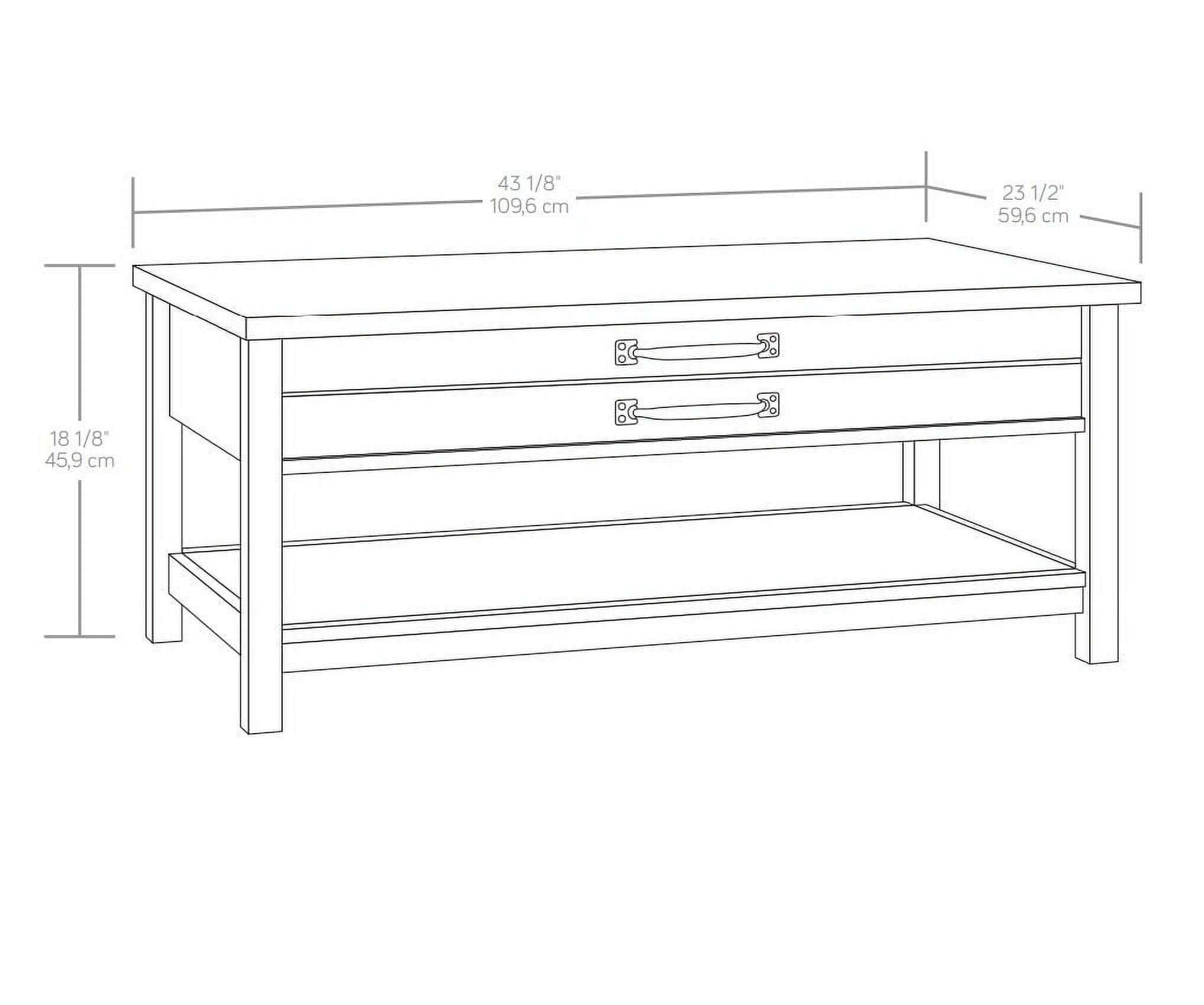Better Homes & Gardens Modern Farmhouse Lift Top Coffee Table, Rustic White Finish