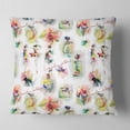 thumbnail image 2 of Designart Perfume Bottles and Flowers - Abstract Throw Pillow - 18x18, 2 of 5