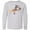 AC-Heather Grey, variant on Inktastic Halloween Opossums on Broom Long Sleeve Youth T-Shirt