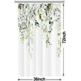 thumbnail image 6 of Small Stall Shower Curtain, Sage Green Eucalyptus Shower Curtain for Bathroom Waterproof Fabric Spring RV Shower Curtain Set with Hooks, 36x72 Inch, 6 of 6