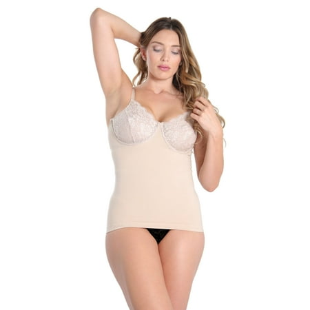 MeMoi Shaping Cami w/ Underwire Cups | Women Sexy Shapewear S/1 / Nude Shapewear