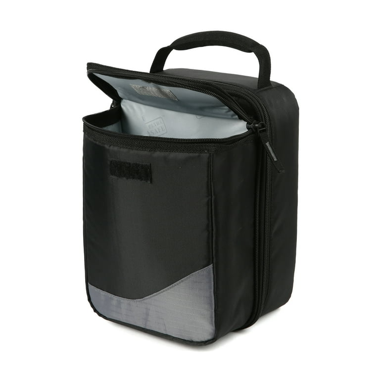 new trip Lunch Box＜Black＞ OPUX Insulated Lunch Box Men Women, Large Soft Cooler Bag