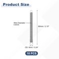 thumbnail image 2 of Uxcell 10Pcs Resorte de Extensión, Resortes de Acero Inoxidable con Doble Gancho para Reparación de Muebles, 2 of 6