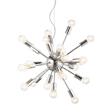 

Pendant Ceiling Light Fixture Steel Metal Chrome Living Kitchen Lounge Cafe Bistro Hotel Lobby Hospitality