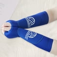 thumbnail image 4 of AQGT 2Pcs Volleyball Arm Sleeves Thumb Hole Design Super Soft High Elastic Breathable Forearm Sleeves Padded Volleyball Sleeves, 4 of 8