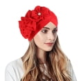 thumbnail image 1 of Chapeau Chapeau de Tête Fleurs Décontracté pour Femmes Turban Musulman, 1 of 4