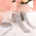 thumbnail image 3 of 8 Rows Diamond Bling Crystal Ribbon Self Adhesive Sticker for Wedding Dress Shoes Cake Decoration and DIY Fashion Accessories Sparkly, 3 of 5