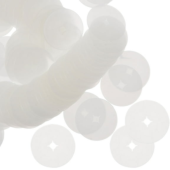 OFFIGAM 100pcs Rubber Peg Hook Stoppers Discs PE Non- Caps for Display Hooks and Organization Accessories