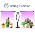 thumbnail image 1 of ZX-MINI-30W Grow Light For Indoor Plants 2 Head Divided Adjustable Goose Neck Clip-On Desk 40LED Black, 1 of 20