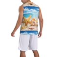 thumbnail image 2 of Sikiie Beach Starfish Shell Basketball Jersey Reversible Men's Mesh Athletic Sports Shirts Training Practice S-4XLSmall, 2 of 6