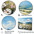 thumbnail image 3 of Designart "Mountain'S White Wildflower Serenity II" Wildflowers Floater Framed Wall Art Prints, 3 of 5