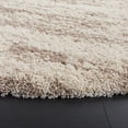 thumbnail image 3 of SAFAVIEH Hudson Shag Jack Abstract Area Rug, Ivory/Beige, 5' x 5' Round, 3 of 8