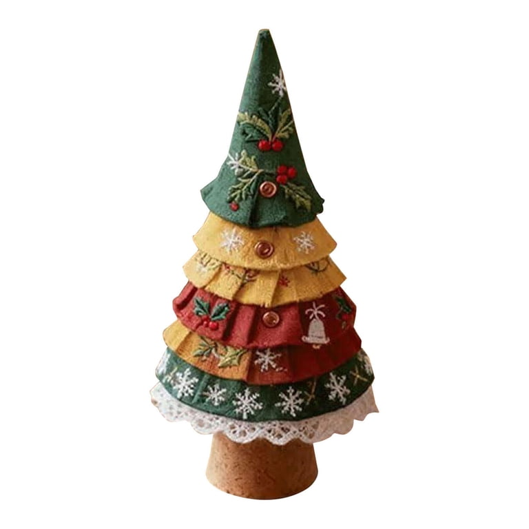 Yeuimy Easy Sew Christmas Quilted Tree Beginners with Precut Patchwork ...