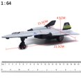 thumbnail image 4 of TISHITA Simulation Zinc Alloy 1/64 Scale Blackbird Aircraft Model Reconnaissance Fighter Airplane with Pull Back Action Sound Light Collections Ornament Gifts 21.5x11.5x4.5cm, 4 of 7