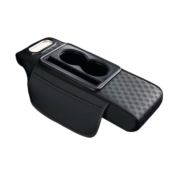 Cojín reposabrazos ergonómico multifuncional y cómodo para consola central del coche Negro