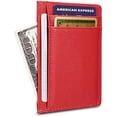 thumbnail image 2 of Credit Card Holder Genuine Leather Slim & Thin Pocket Wallet Minimalist Wallet Money Clip RFID Blocking, 2 of 7