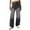 Black, variant on Tittly Palazzo Pants Jeans for Women Low Jeans For Women Mom Jeans Wide Straight Leg Baggy Jeans Vintage Denim Pants Streetwear Baggy Pants Pants for Women Trendy Black L