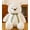 white, variant on A 30-centimeter-long white teddy bear stuffed toy, it is a cute plush bear toy that is perfect for giving to children, as a birthday gift, Valentine's Day gift, or for home decoration. It is a huggab