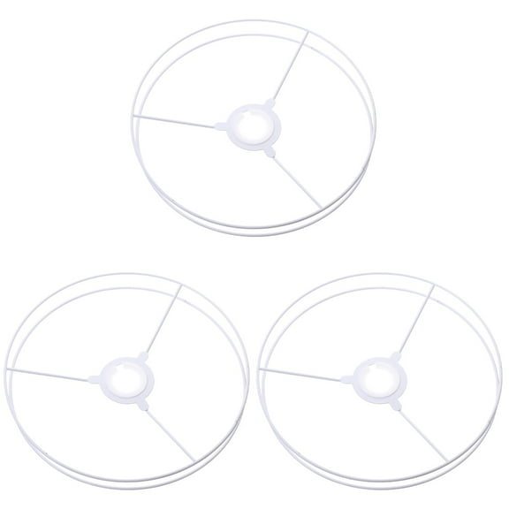 3pcs Simple Round Shape Lampshade Frame Practical Metal Lampshade Frame DIY Lampshade Material