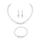 thumbnail image 4 of 1 set perla collar pendiente pulsera novia kit de joyería boda gargantilla cuello, 4 of 5