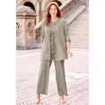 thumbnail image 6 of Catherines Women's Plus Size 3-Piece Lace Gala Pant Suit, 6 of 6