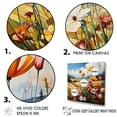 thumbnail image 3 of Designart "Harmonious Field Of Abstract Blooms" Meadow Floater Framed Wall Decor, 3 of 5